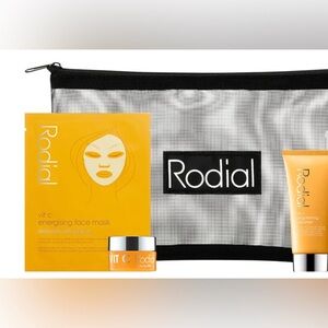 Rodial Vit- C  3 piece Travel Set -Cleanser ,Sheet Mask, Face Soufflé- NEW- L&T